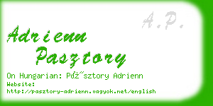 adrienn pasztory business card